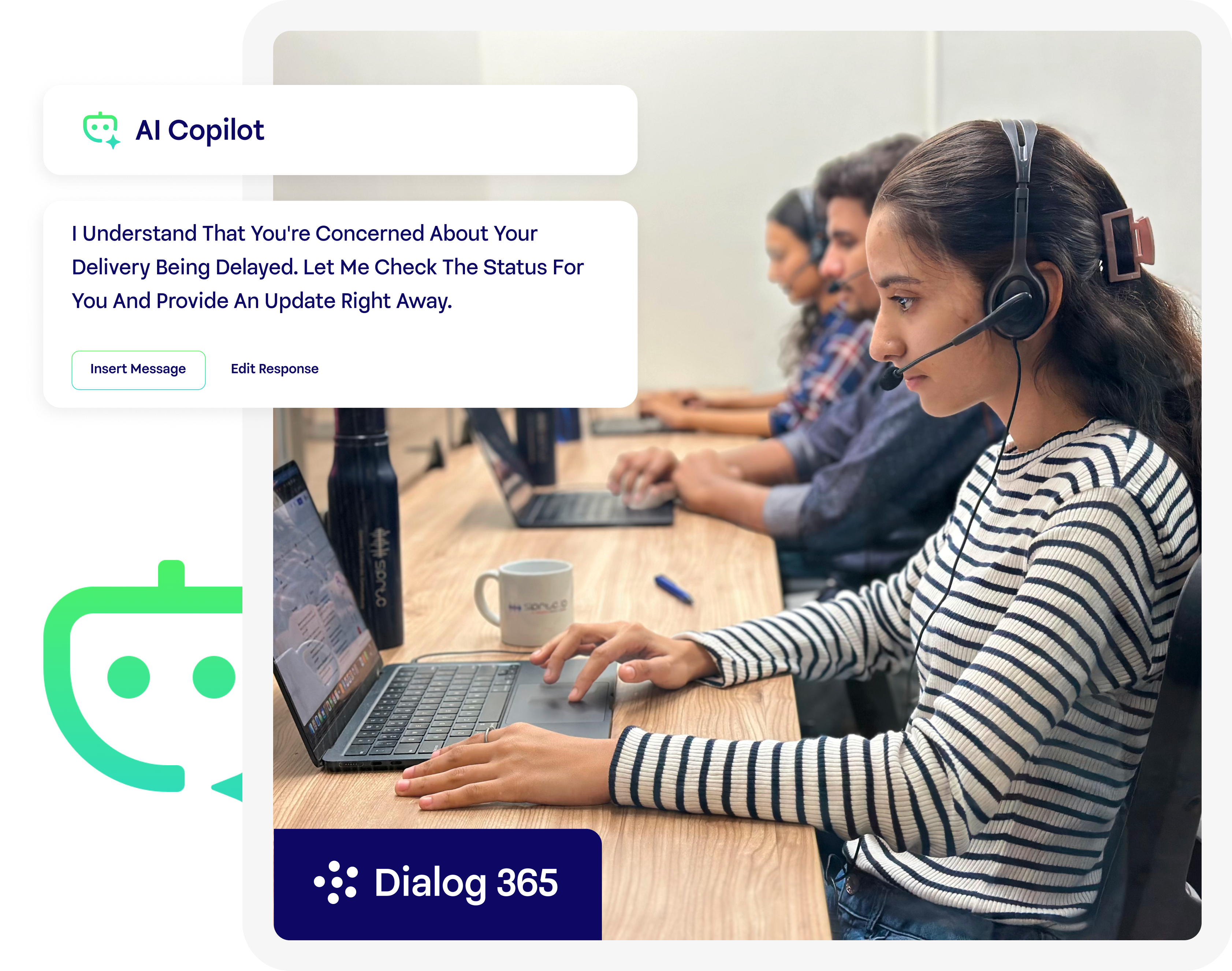 AI Contact Center Interface